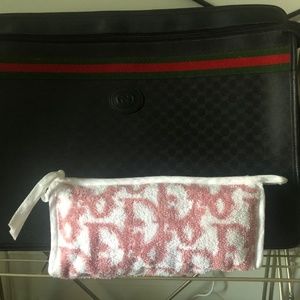 NWOT Dior Terry Cotton Zip Pouch